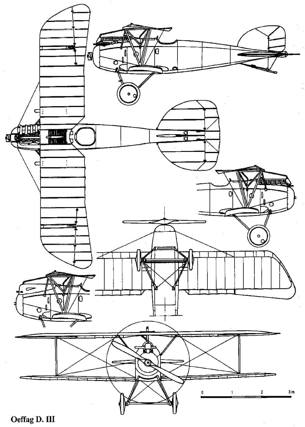 Общий вид истребителя Альбатрос D III